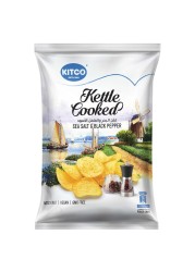 Kitco Kettle Cooked Sea Salt and Black Pepper Chips, 40g