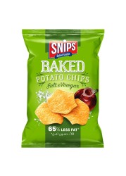 Snips Baked Potato Chips Salt and Vinegar, 35g
