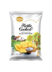 Kitco Kettle Cooked Sea Salt and Cider Vinegar Potato Chips, 40g