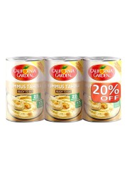 California Garden Canned Hommos Tahina Dip 400g Pack of 3