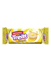 Britannia Treat Crazy Pineapple Fruit Cream Flavoured Sandwich Biscuits 100g