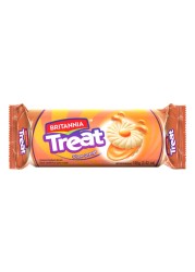 Britannia Treat O&#39;som Orange Fruit Cream Flavoured Sandwich Biscuits 100g
