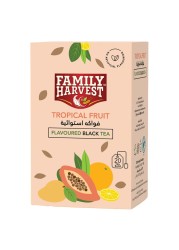 Family Harvest Tropical Fruit Flavoured Black Tea Bags 20 Tea Bags