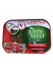 John West Boneless Sardines In Tomato Sauce 95g