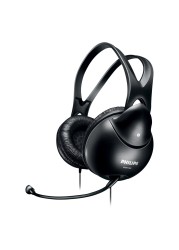 Philips EasyChat Wired Over-Ear Headphones SHM1900 Black