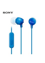 Docooler - MDR-EX15AP In-ear Headphones 3.5mm Wired Earbud Smart Phone Headset Hands-free with Mic In-line Control EX Series