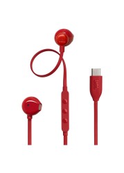 JBL Tune 305C USB-C Wired In-Ear Earphones Red