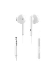 HUAWEI - AM115 Earphone 3.5mm In-Ear Earbud Headset Wired Controller Headphone for HUAWEI Smartphone White