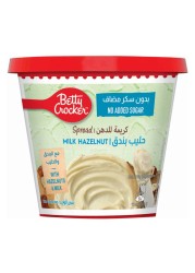 Betty Crocker Milk Hazelnut Spread, No Added Sugar, 200g