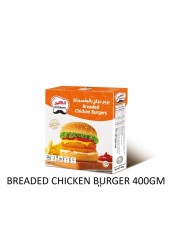 AL KABEER 8 BREADED CHICKEN BURGER 400GM
