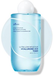 ISNTREE Ultra-Low Molecular Hyaluronic Acid Toner 300ml 10.14 fl.oz| Quick Absorbing Hyaluronic Acid Toner | Deeply hydrates and smoothens The Skin