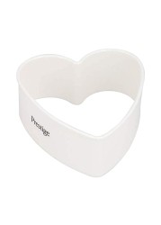 Prestige Heart Shape Pastry Cutter PR8052 White Pack of 5