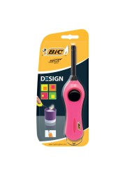 Bic Design Mega Lighter Blister Yellow Green Orange Pink