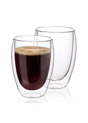 Blackstone Double Wall Tumbler Cup DG831 Clear 350ml 2 PCS