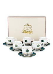 Shallow Coffee Cup Set Blue 90ml 6 PCS