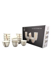Shallow S&amp;A Amara Cawa Cup Gold 80ml 12 PCS