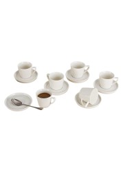 Oliva Coffee Cup and Saucer Set 90ml 12 PCS