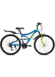 ITG Mogoo Aviator Dual Suspension MTB Bike 21 Speed 26 Inch, Blue