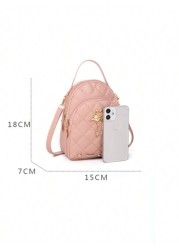 A Mini Quilted Backpack A Mini Swan Hardware Decoration Small School Bag Very Suitable For Travel Shopping School Bag S Bag S Backpack Mini Backpack Bag School