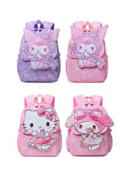 Sanrio Sanrio Schoolbag Hello Kitty Schoolbag Girls New Class Super Cute Girls Travel Shoulder Bag