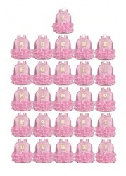 1pc Girls Nylon Zipper Closure A Z 26 Letters Fashion Lace Dance Bag Dance Ballet Bag Practice Double Shoulder Latin School Bag Backpack Suitable For Daily Use Zipper Random DIY Alphabet Stickers