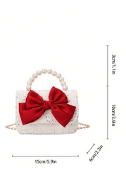 YP 2023 2024 New Cute Toddler Handbag Shoulder Crossbody Bag With Bow Decor And Coin Purse Accessory
