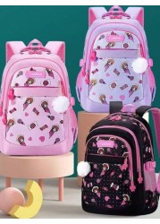 Cute Lightweight Anti Tumbling Backpack Children s Backpack School Backpack Teen Girls Backpack 15 6 Inch Laptop Backpack With Pom Pom Backpack Travel Backpack Casual Back To School Gift Cute Cartoon