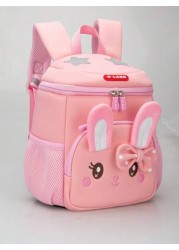 Cute Rabbit Cartoon Backpack For Girls Pink Mini School Bag