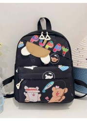 1pc Back To School Backpack Casual College Backpack Cute Cartoon Capybara Backpack Suitable For Daily School Very Suitable For Campus Class Photo Taking Birthday Gifts Suitable For Daily Shopping Shop