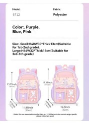 New Stylish Cute Kids Backpack Waterproof Lightweight Backpack For Elementary School Girls Aged 6 12 Years Old
