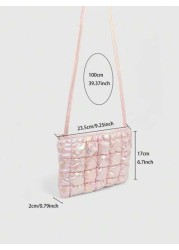 1pc Ruched Cloud Satchel Bag Casual Versatile Large Capacity Shoulder Crossbody Bag For Women