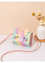 1Pc New Sweet Mini Crossbody Bag Children s Cute Cartoon Kitten Casual Crossbody Bag Small Coin Purse For Girls Messenger Bag Handbag Wallet For Travel Daily Use