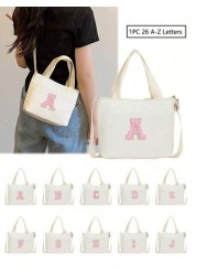 1Pc New Mini Casual Versatile And Diy 26 Letter Crossbody Bag For Back To School Season Suitable For Elementary School Junior High School High School And College Students Suitable For Daily Use When G
