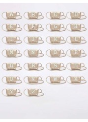 1pc A Z Letter Diy Casual Fashion Simple Shoulder Crossbody Small Shoulder Bag Fashionable Small Square Bag Simple Western Style Niche Handbag Cute Casual Shoulder Crossbody Bag Suitable For Attending