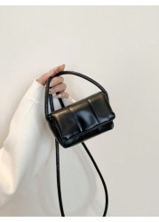 Mini Children Simple Solid Color Flap Crossbody Bag