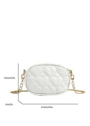 Embroidered Children s Shoulder Bag PU Leather Girls Crossbody Mini Bag
