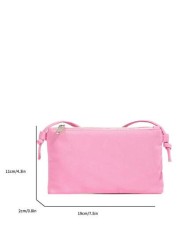 Solid Color Minimalist Nylon Children s Shoulder Bag Purse For Girls