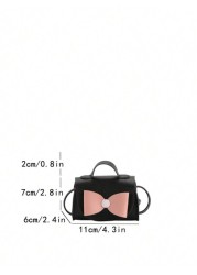 New Arrival Bowknot Children Mini Crossbody Bag PU Leather Handbag Shoulder Bag For Girls