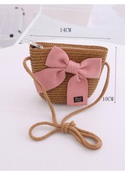 New Arrival Girls Cute Princess Style Bowknot Beach Bag Suitable For Daily Use