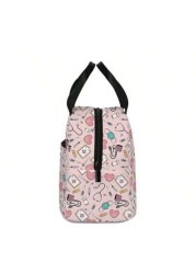 1 Piece Medical Printed Lunch Bag For Work Travel Picnic Unisex Non Food Contact