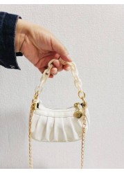 Children s Cloud Shaped Ruched Bag Girls Crossbody Bag For Festival Gift Fashionable Princess Shoulder Bag For Little Girls Coin Purse