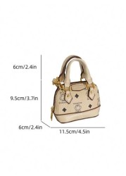 New Mini Top Handle Shell Bag Bear Shoulder Bag Fashion Versatile Clutch Purse Accessory Bag Lipstick Bag Coin Purse Small Mini Bag