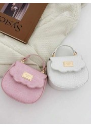 1pc New Fashionable Versatile High Quality Solid Color Handbag Lightweight Waterproof Shoulder Crossbody Bag For Commute Or Going Out