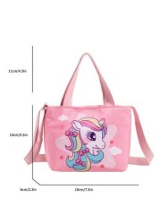 Cartoon Unicorn Children s Shoulder Crossbody Bag For Girls Cute Outdoor Fashion Purse