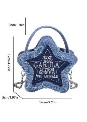 2024 Spring Summer New Solid Color Smiling Face Bag Kids Mini Chain Star Shoulder Handbag