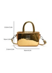 New Shiny Classic Minimalist Small Handbag Mini Evening Purse Crossbody Bag