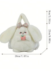 Cute Fruit Doll Tote Bag Cartoon Crossbody Bag Cartoon Cute Tote Bag Fluffy Faux Fur Shoulder Purse Small Shoulder Bag Crossbody Bag