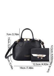 2pcs Set Girl s Bag Fashion Handbag And Purse Shell Crossbody Shoulder Bag