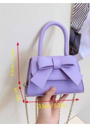 1pc Fashion Girl s Mini Handbag Butterfly Decor Shoulder Bag With Snap Closure Suitable For Outings Parties Shopping Cute As Cosmetic Bag