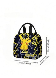 bandai 1PC Multipurpose Storage Bag 3D Printed Pet Cartoon Large Capacity Portable Lunch Bag With Work Insulation Belt And Meal Bag